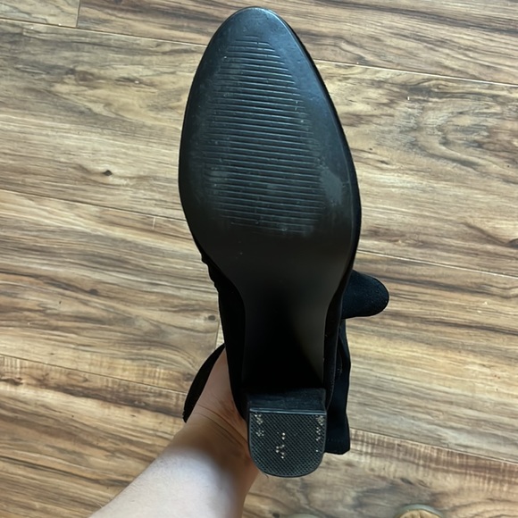 Steve Madden Edit Black Heeled Booties 8M - Picture 6 of 6